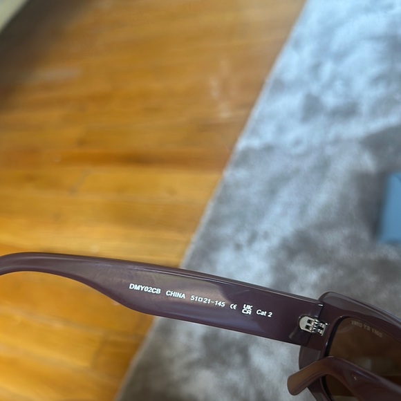 Brown Sunglasses with Blue Case